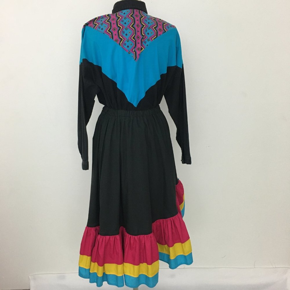 ❌sold❌Rockabilly Square Dance Costume L Loud 80s - Picture 5 of 8